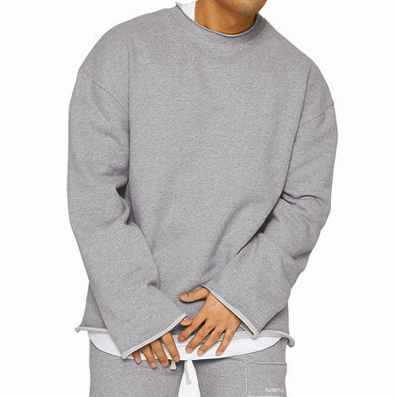 Men's Round Neck Loose Fit Casual Sweatshirt 16815807Z