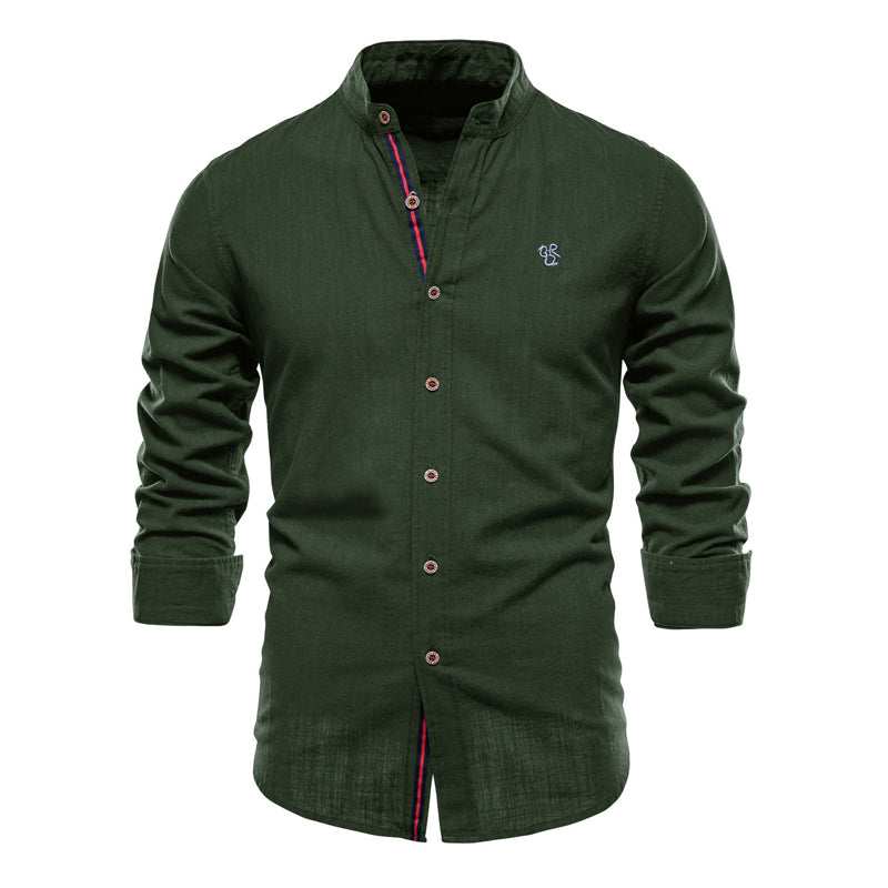 MEN'S COTTON LINEN SHIRT 93795703X