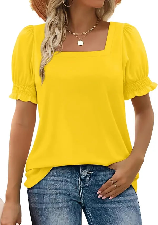 Gaia - Square Neck Top