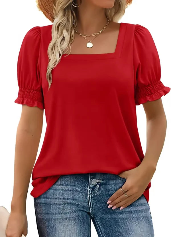 Gaia - Square Neck Top