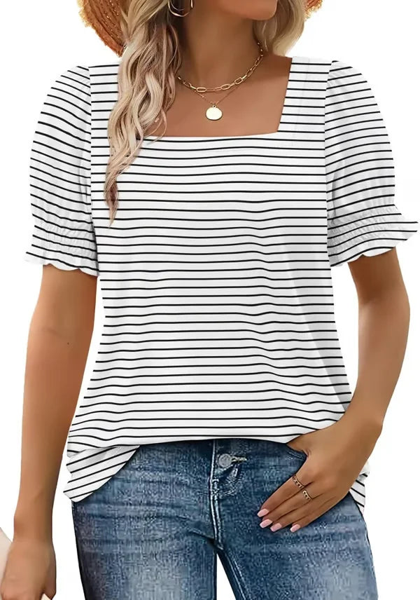 Gaia - Square Neck Top