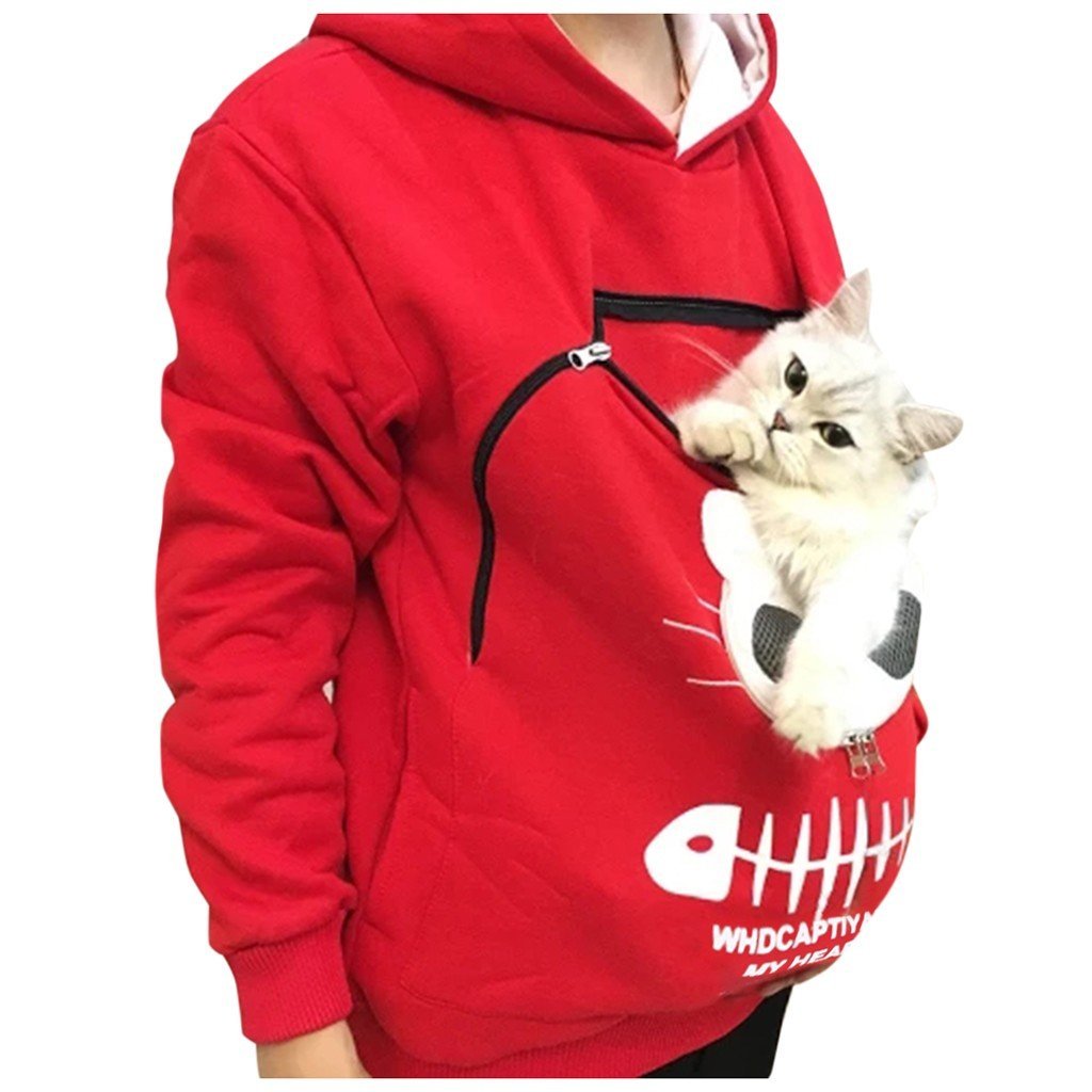 Cat Lovers Hoodie Cuddle Pouch