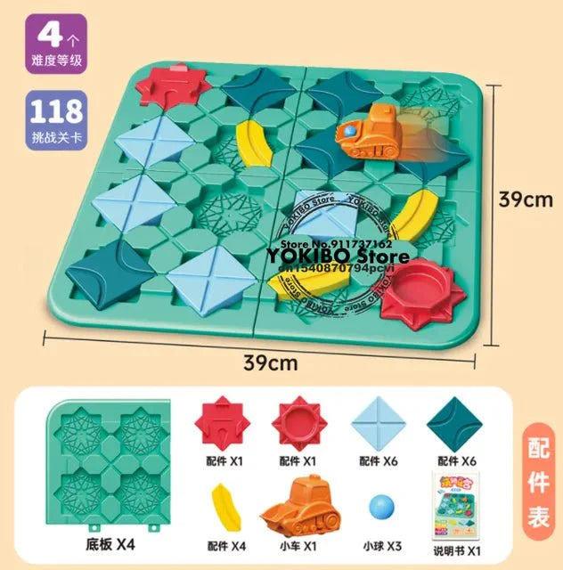 Educational Puzzle Track Car