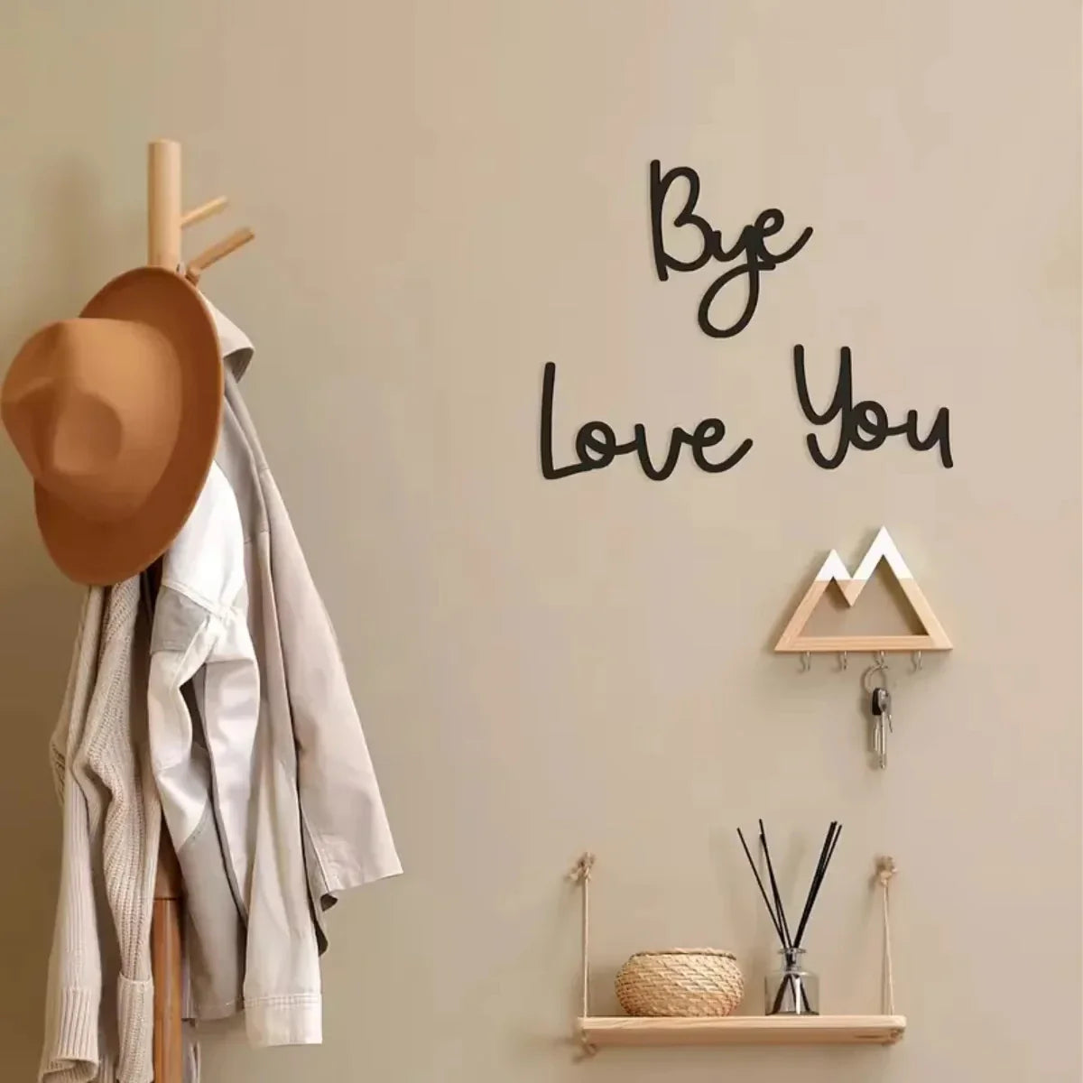 Love You Bye Wooden Sign
