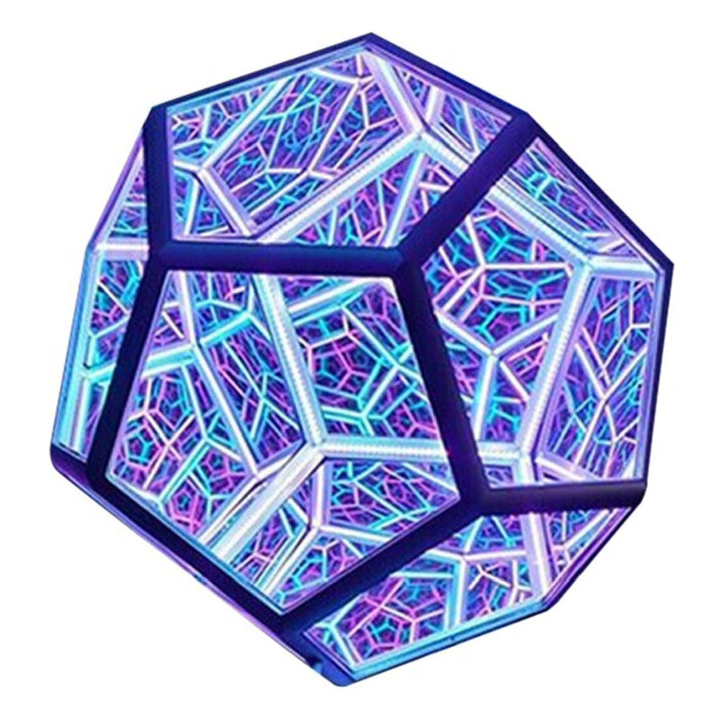 Infinite Dodecahedron Color Art Light
