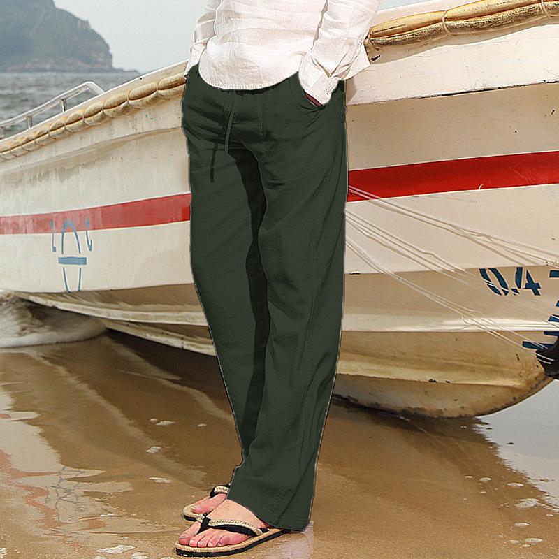 Men's Casual Solid Color Pants 84660129Y