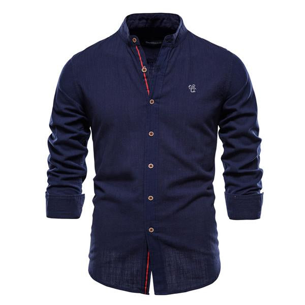MEN'S COTTON LINEN SHIRT 93795703X