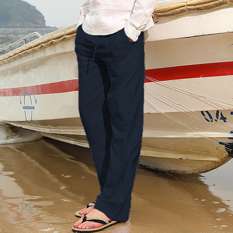Men's Casual Solid Color Pants 84660129Y