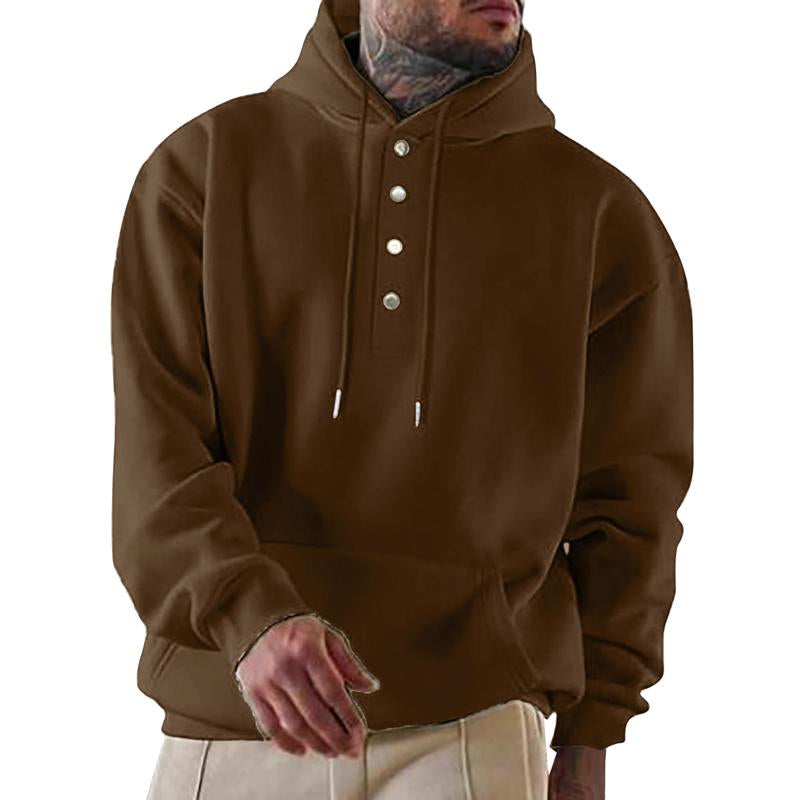 Men's Loose Casual Fleece Pocket Men's Hoodie 64196018X