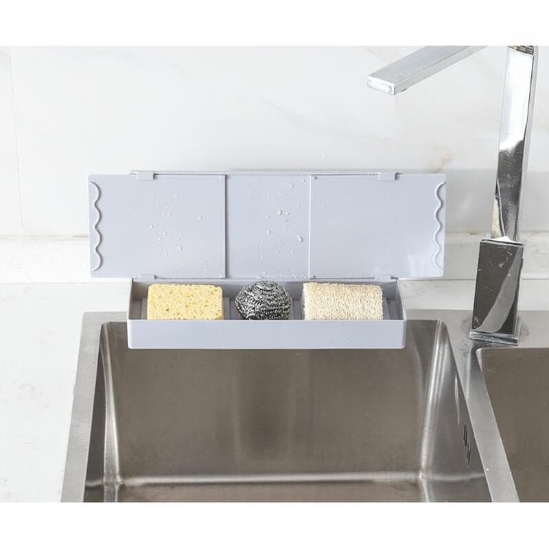Kitchen Sink Retractable Water Baffle Sponge Holder