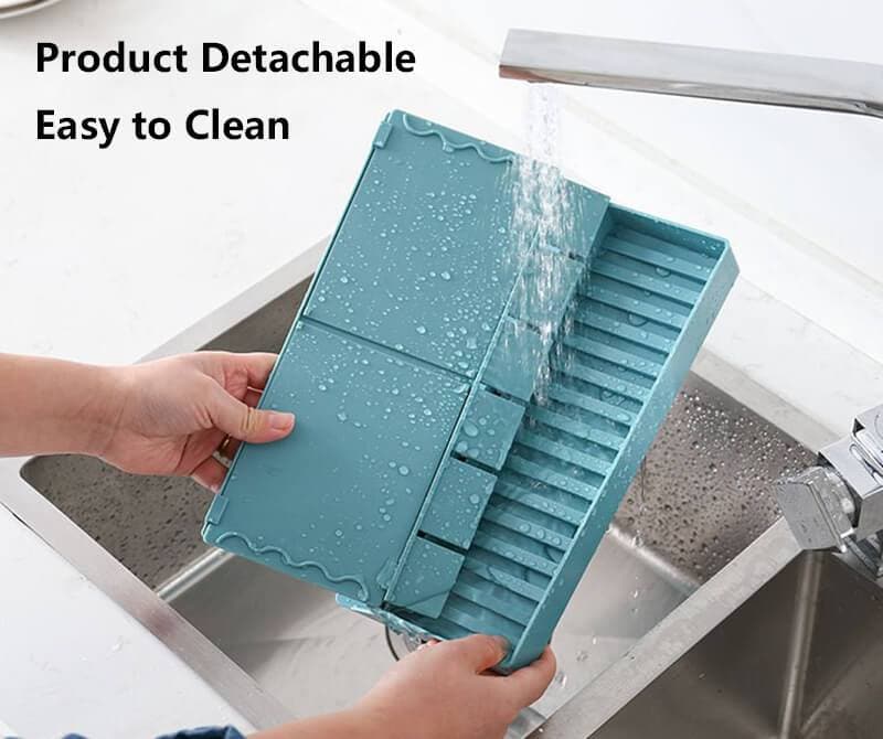 Kitchen Sink Retractable Water Baffle Sponge Holder