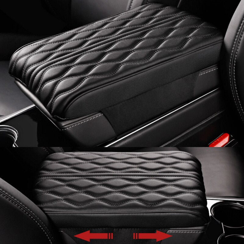 Leather Car Armrest Box Pad