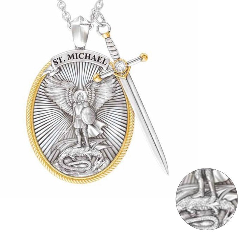 Men Necklaces Archangel St. Michael