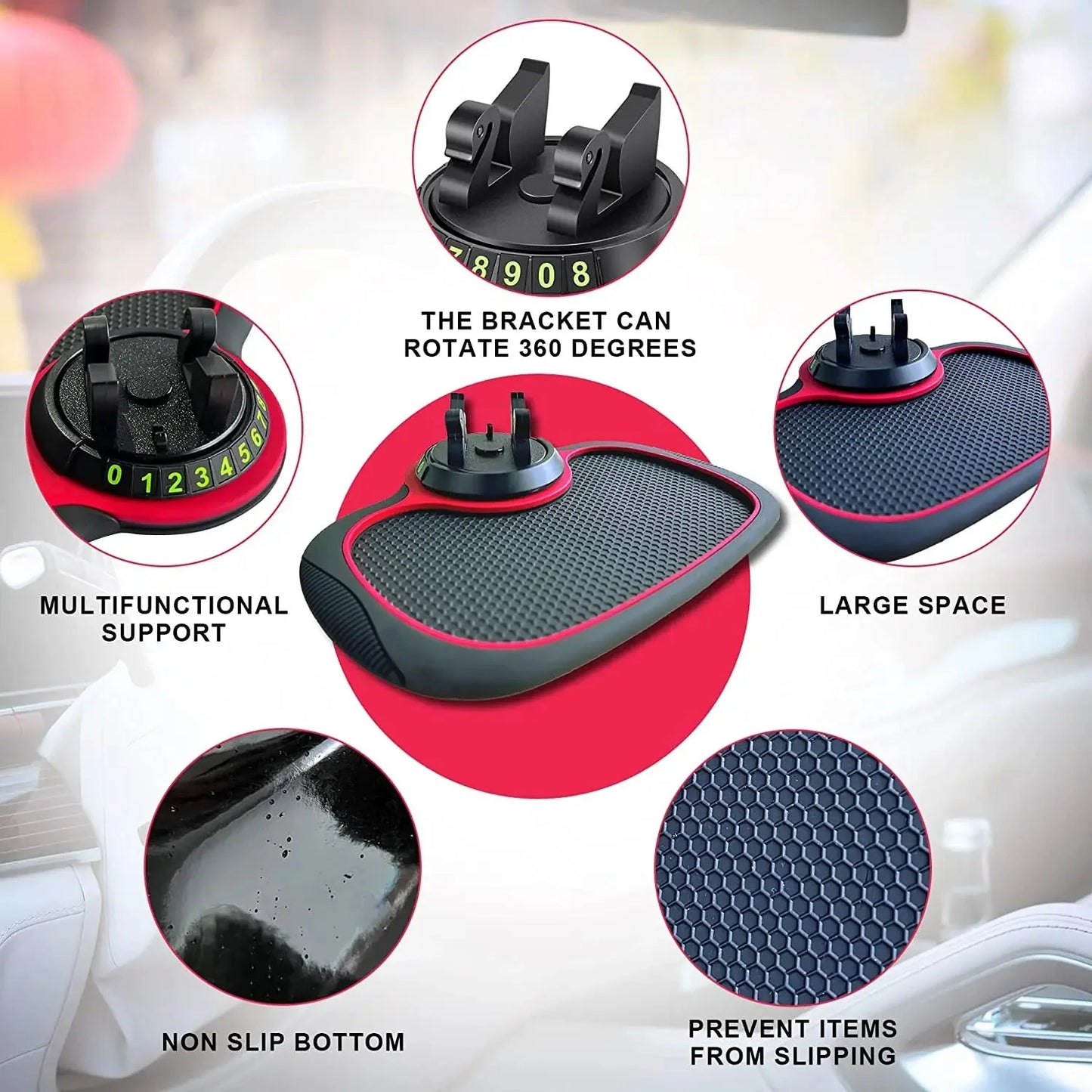 Slip-Free Dashboard Mat