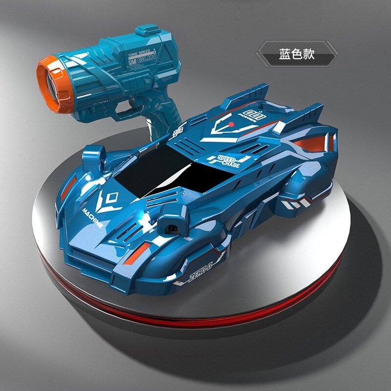 Wall Climbing Car Laser Tracking