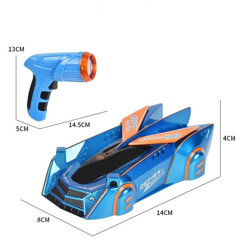 Wall Climbing Car Laser Tracking