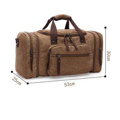 VINTAGE CASUAL LARGE CAPACITY CANVAS TOTE BAG Travel Bag