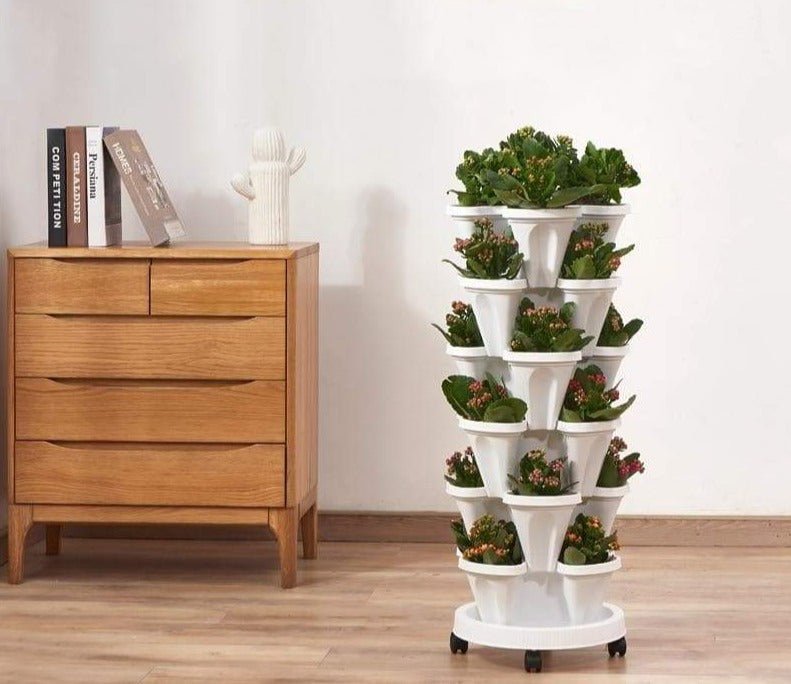 (1+1 FREE) Vertical Stacking Plant Pots