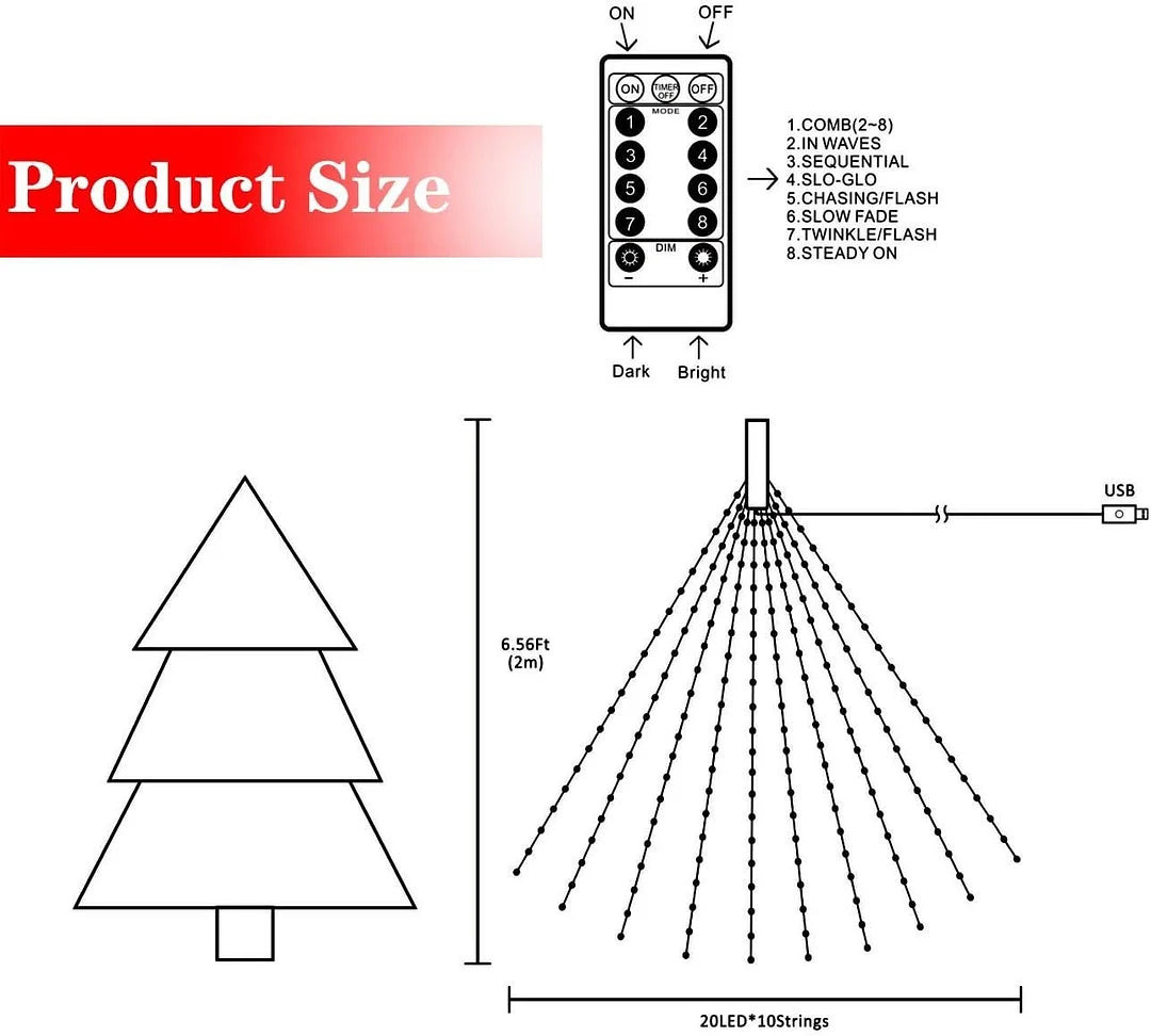 FestivaGlow Decor Led Christmas lights