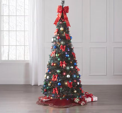 HolidayGlimmer 7½-ft Pop-Up Pre-Lit Christmas Tree