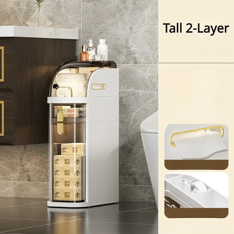 SMART Rolling Bathroom Cabinet