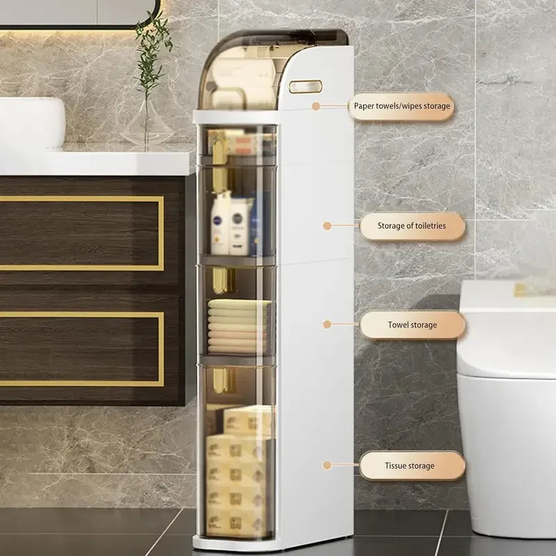 SMART Rolling Bathroom Cabinet