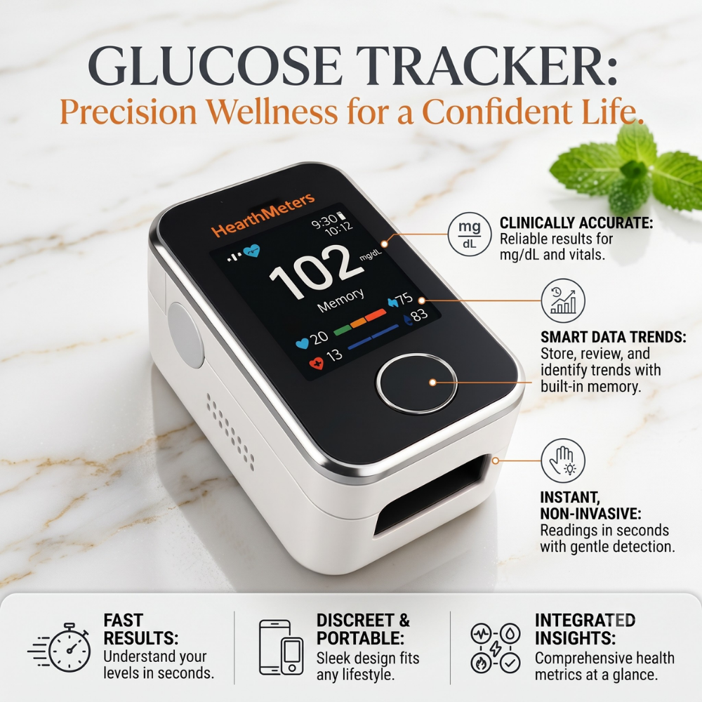 NEW 2.0 Non-Invasive Blood Glucose Monitor DE LUXE