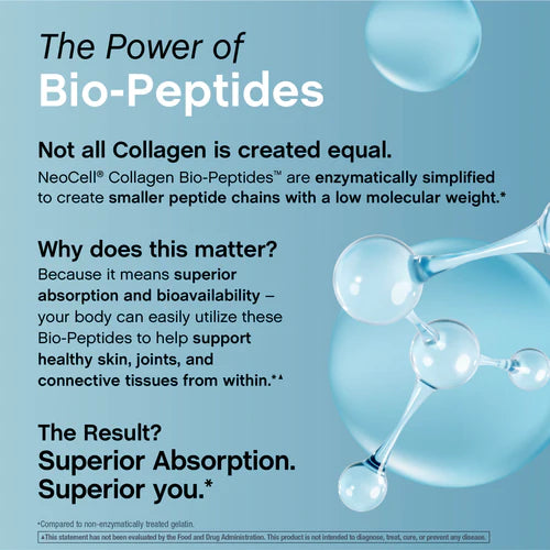 NeoCell Bio-Peptides Collagen — Advanced Hydrolyzed Collagen for Skin, Joints & Hair