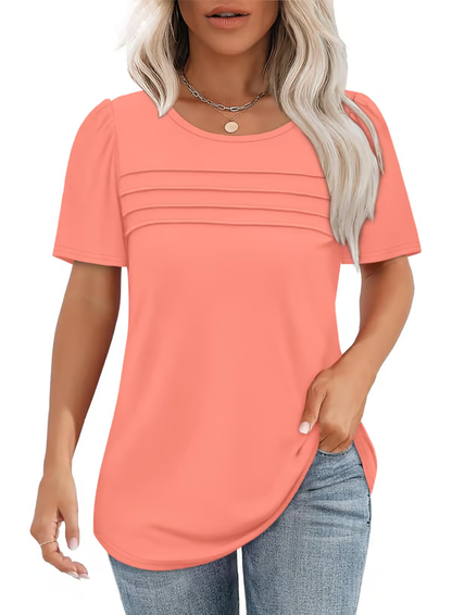 Soleil - Scooped Neck Blouse