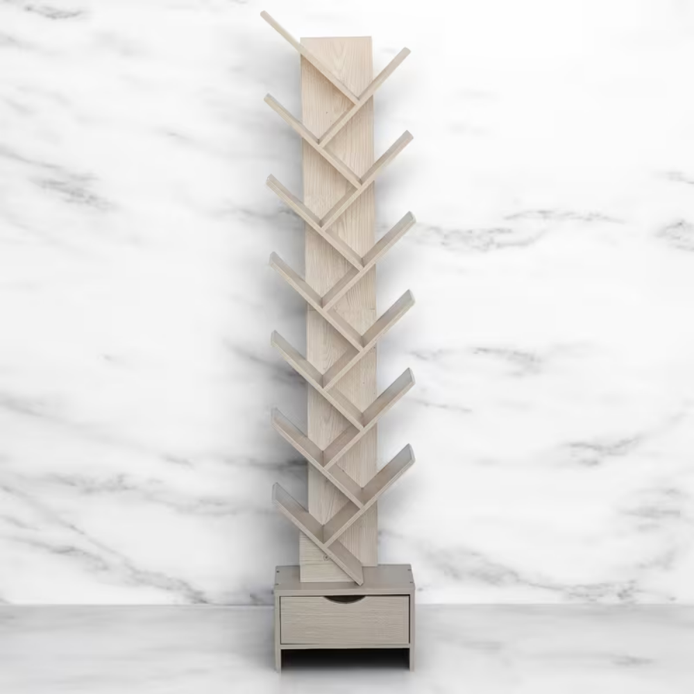 Treewood Corner Bookshelf