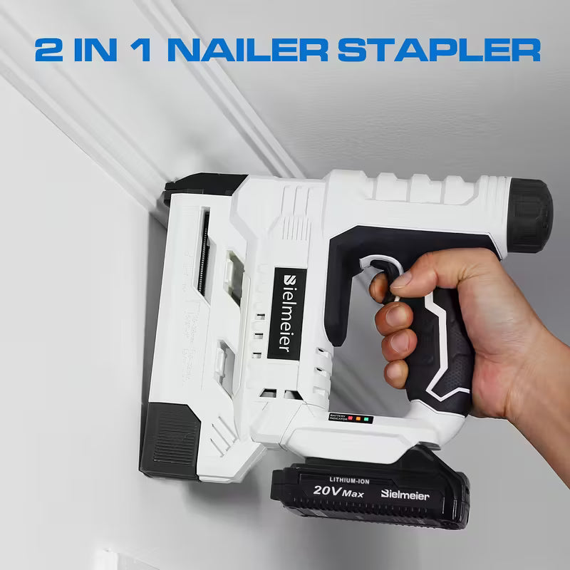 Cordless 2-in-1 Nail & Staple Gun (20V / 4V)