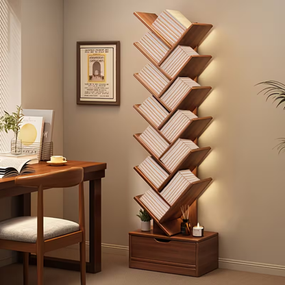 Treewood Corner Bookshelf