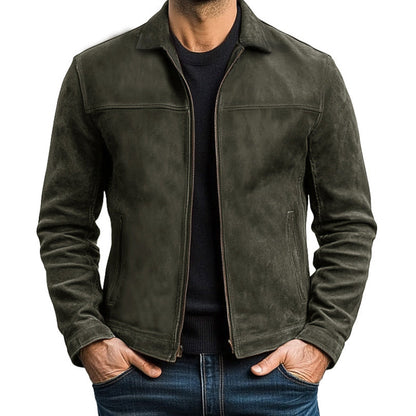 【24-hour shipping】Men's Zipper Leather Jacket 98679789U