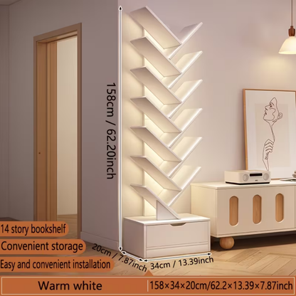 Treewood Corner Bookshelf