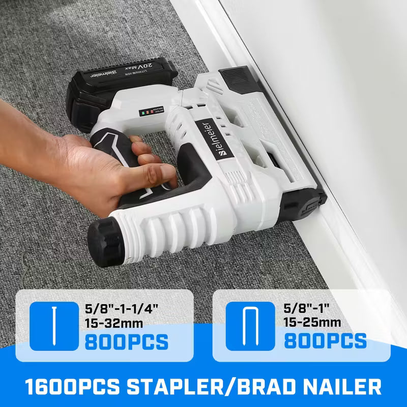 Cordless 2-in-1 Nail & Staple Gun (20V / 4V)