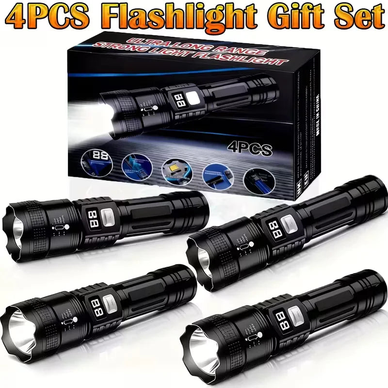 Brilliant Beam Flashlight (4 Pieces)