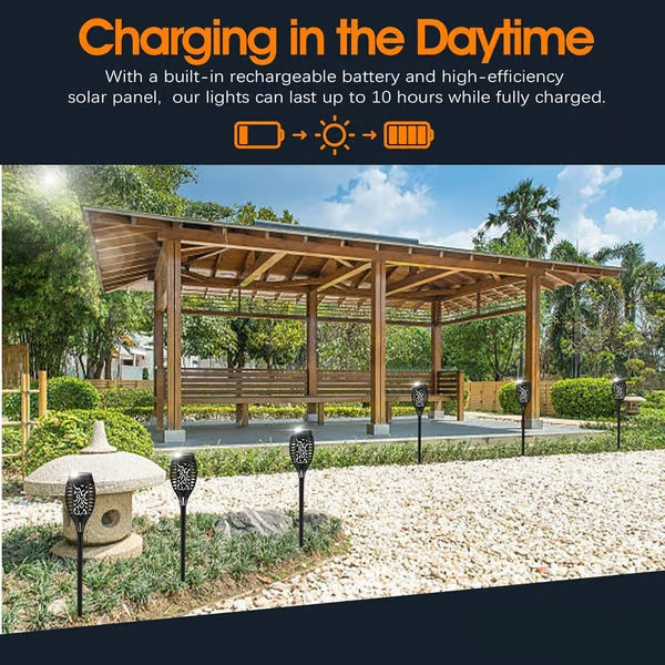 Solar Flicker Flame Torches