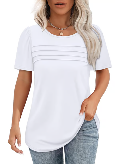 Soleil - Scooped Neck Blouse