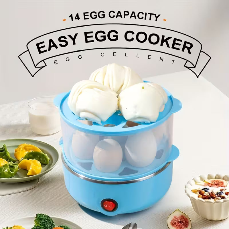 EggMaster 14-Egg Electric Steamer — Peel-Easy Hard & Soft Boiled Eggs