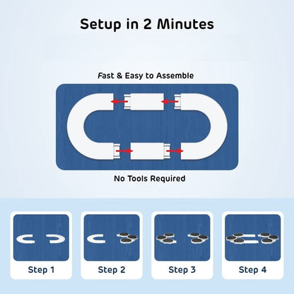 Turntable for rectangular long and oblong tables