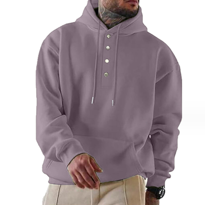 Men's Loose Casual Fleece Pocket Men's Hoodie 64196018X