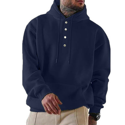 Men's Loose Casual Fleece Pocket Men's Hoodie 64196018X