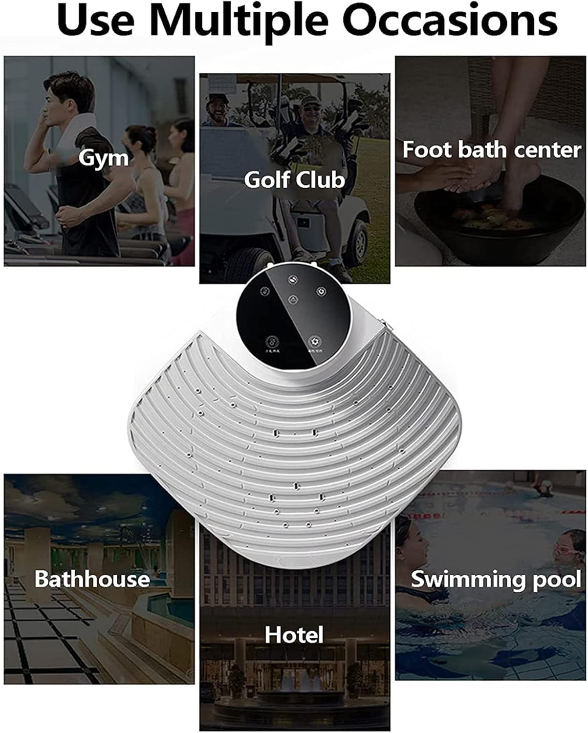 Full-Body Ionic Shower Dryer —  Hot/Cold Air, Heavy-Duty Base (1 + 1 FREE)