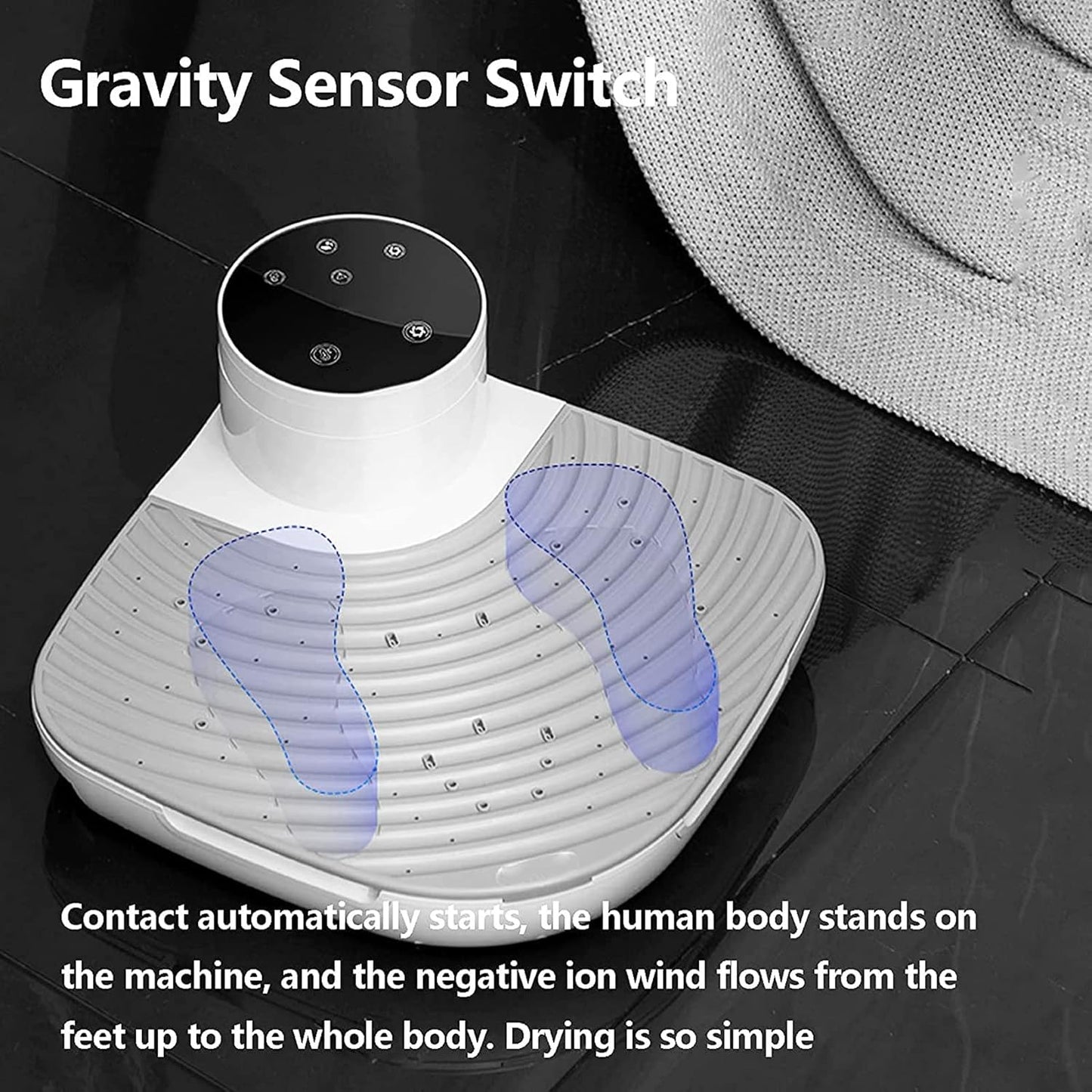 Full-Body Ionic Shower Dryer —  Hot/Cold Air, Heavy-Duty Base (1 + 1 FREE)