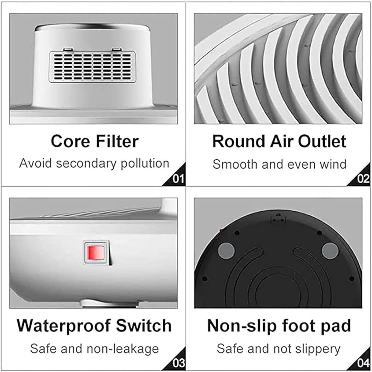 Full-Body Ionic Shower Dryer —  Hot/Cold Air, Heavy-Duty Base (1 + 1 FREE)