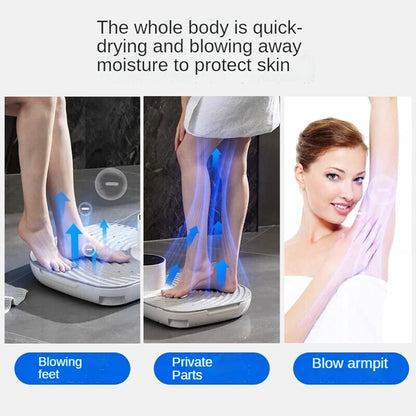 Full-Body Ionic Shower Dryer —  Hot/Cold Air, Heavy-Duty Base (1 + 1 FREE)