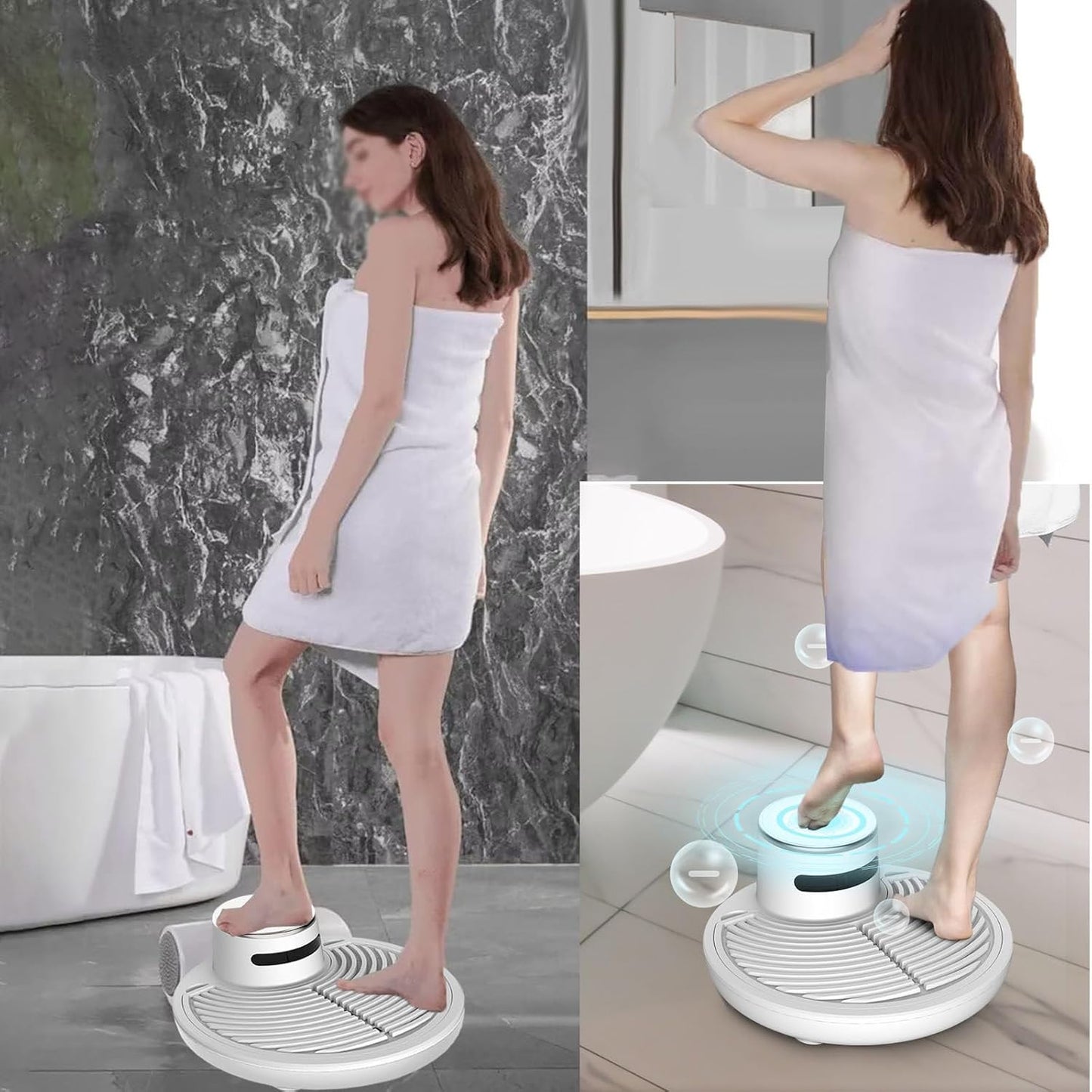 Full-Body Ionic Shower Dryer —  Hot/Cold Air, Heavy-Duty Base (1 + 1 FREE)