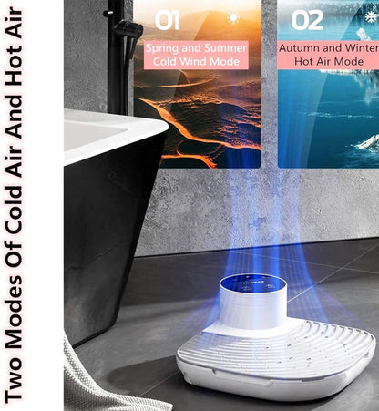 Full-Body Ionic Shower Dryer —  Hot/Cold Air, Heavy-Duty Base (1 + 1 FREE)