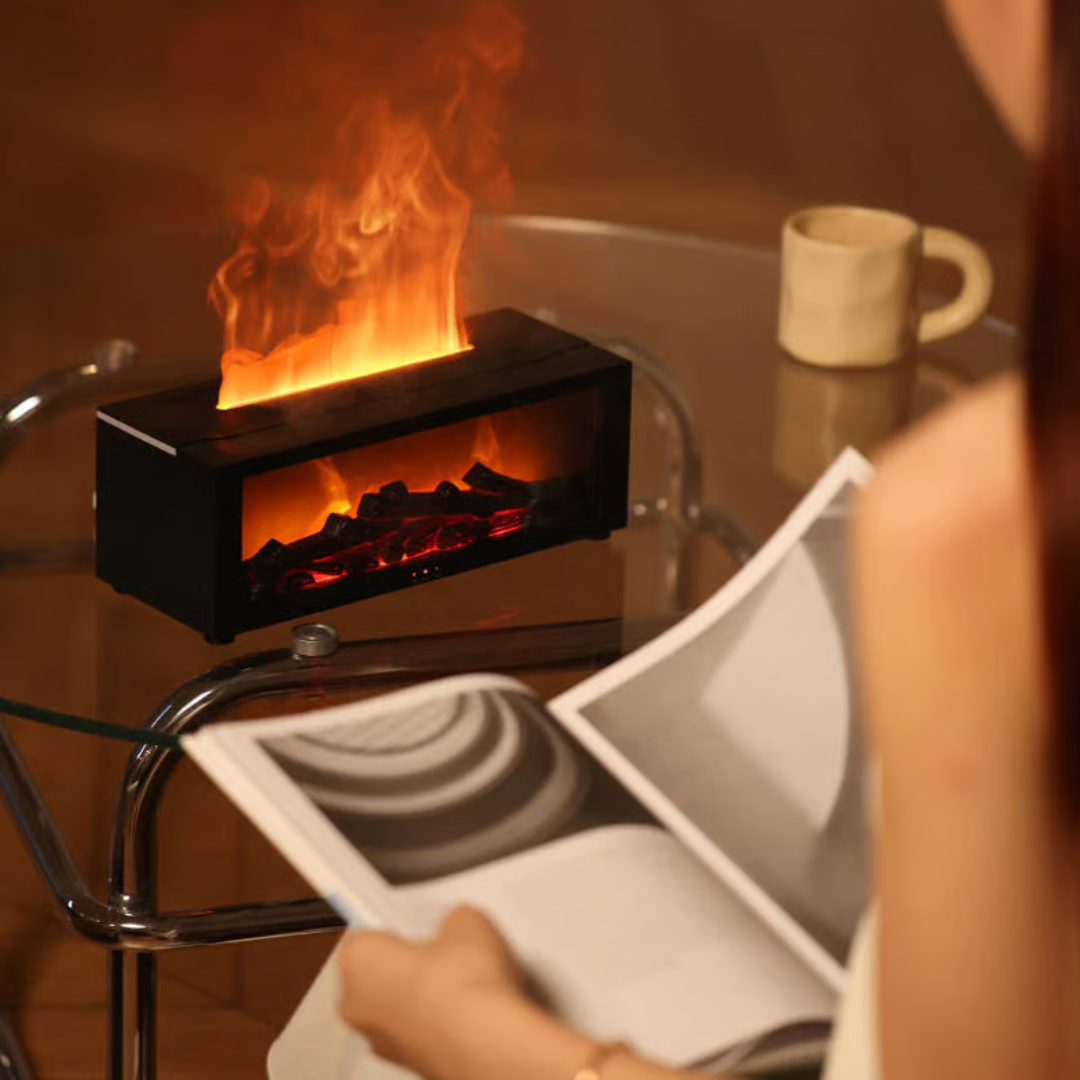 SMART Fireplace Flame Diffuser Humidifier with Remote