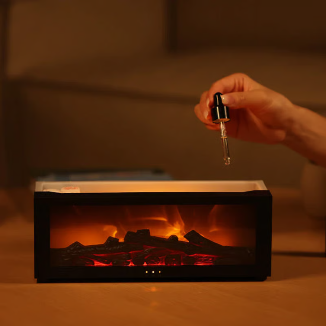 SMART Fireplace Flame Diffuser Humidifier with Remote